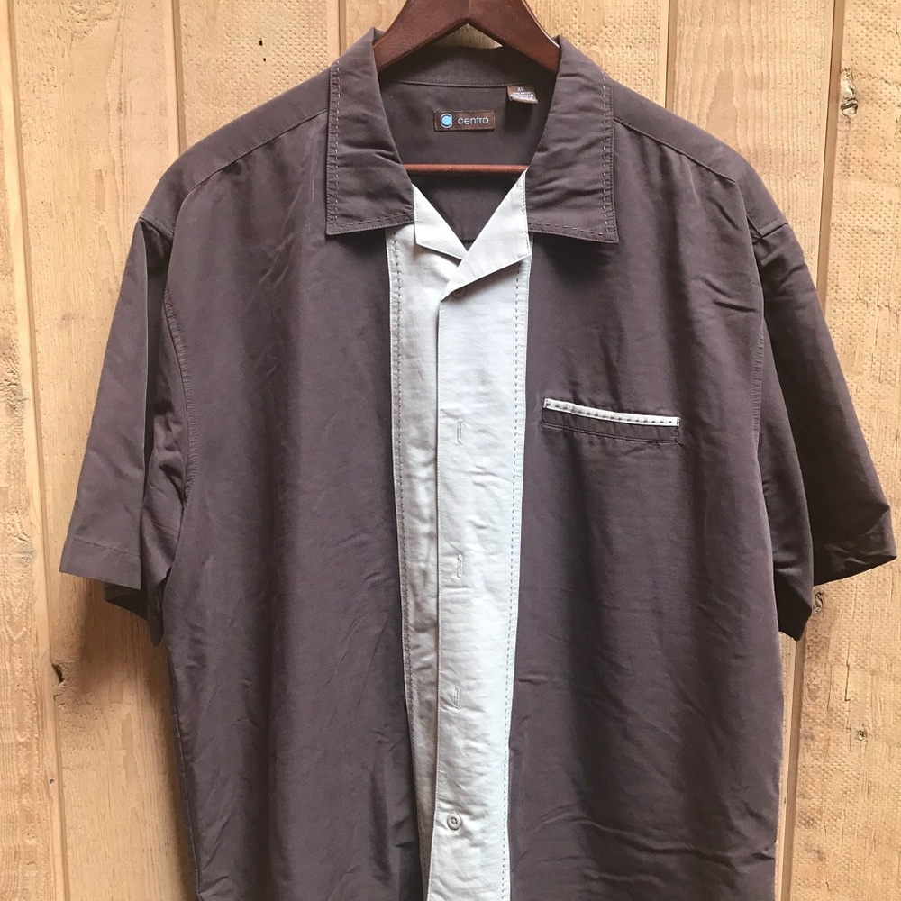 Men's Short Sleeve Casual Button-Down Shirt - XL